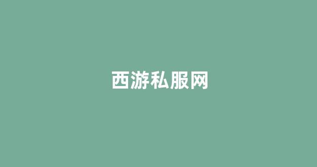 梦幻西游私服发布